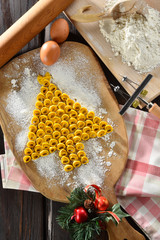 Tortellini ad albero di Natale