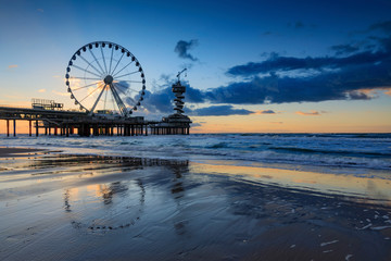 ferris wheel on the Pier at Scheveningen