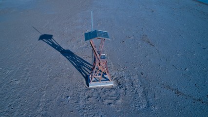 Fototapeta premium La Pineda - Costa Dorada - puesto de socorro marítimo