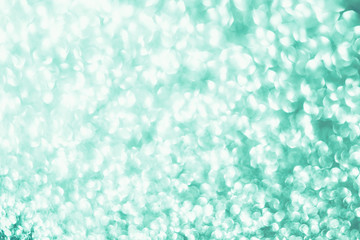Fototapeta na wymiar Holiday Neo mint green abstract bokeh background