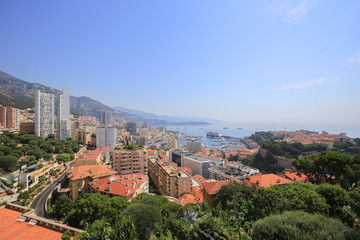 Fototapeta na wymiar General view of Principality of Monaco
