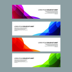 Fototapeta premium Vector Abstract design banner web template