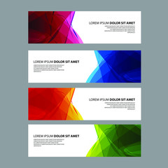 Fototapeta premium Vector Abstract design banner web template