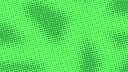 Green retro comic pop art background with dots, cartoon halftone background vector illustration eps10