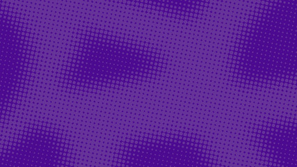 Purple with violet retro comic pop art background with halftone dots design, vector illustration template