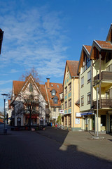 Obraz premium hattersheim am main, neubauten in der altstadt