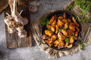 Garlic potato homemade