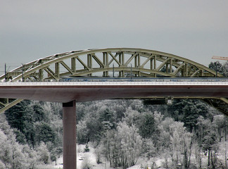 Fototapeta premium bridge over the river, stockholm, sweden
