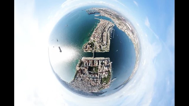 Taranto the city of two seas, Taranto la citta' dei due mari speciale video ripresa con drone, asteroid.