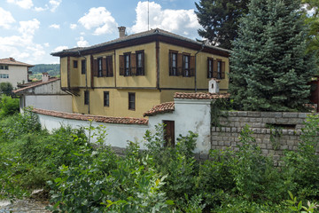 Fototapeta na wymiar Center of historic town of Kalofer, Bulgaria