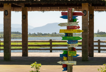 The destination signpost and the lagoon3