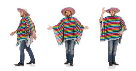 Funny mexican isolated on white