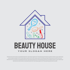 Logo of beauty house, spa, vector illustration element