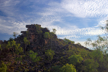 Single mountain in Northern Territory, Australia