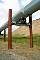 A pipe that transports oil