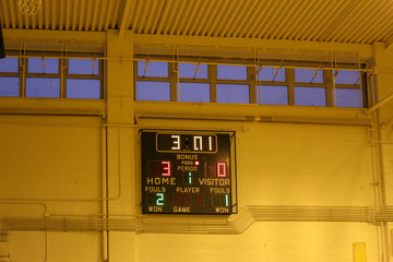 Score Board in Gymnasium