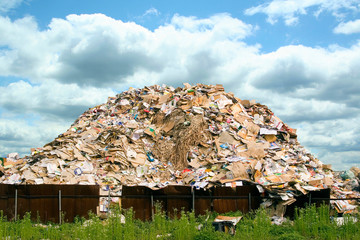 A pile of waste paper.