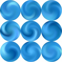 Kit with modern round mesh backgrounds.