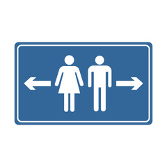 vector toilet sign symbol icon design