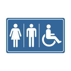 vector toilet sign symbol icon design