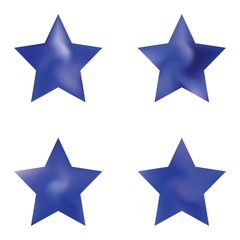 Obraz premium Collection of pentagram smooth backgrounds.