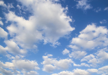 blue sky with white clouds