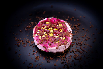 Berry Ice cream chocolate cookie sandwich