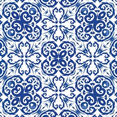 Ornamental azulejo portugal tiles decor.