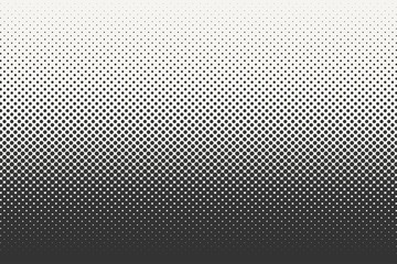 Vector halftone dots background. Black and white comic pattern. - 303249601