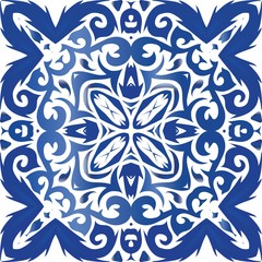 Decorative color ceramic azulejo tiles.