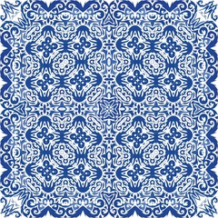 Antique azulejo tiles patchwork.