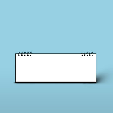 blank calendar with copy space for text