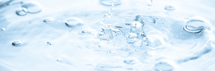 Water drop splash, droplet of falling water