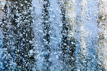 Naklejka na ściany i meble Abstract frozen water.Ice texture winter background