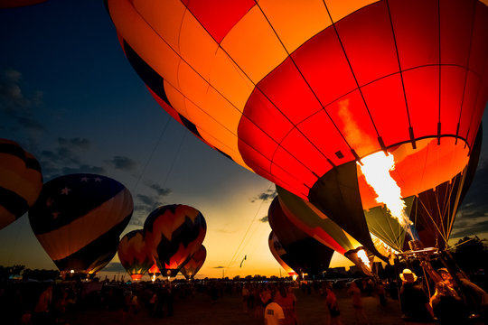 Hot Air Balloons Fire