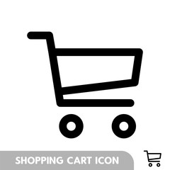 Shopping Cart Icon, flat design best vector icon