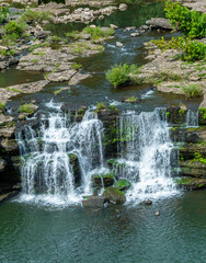 Fototapeta na wymiar rocky waterfall 