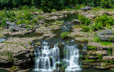 Fototapeta na wymiar waterfall in deep forest