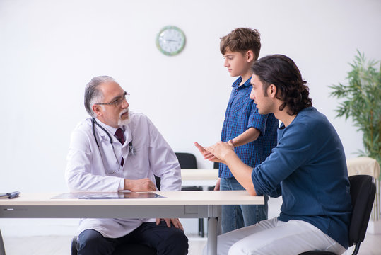 Young Boy Visiting Doctor In Hospital