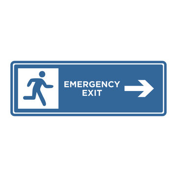 evacuations sign icon vector design symbol