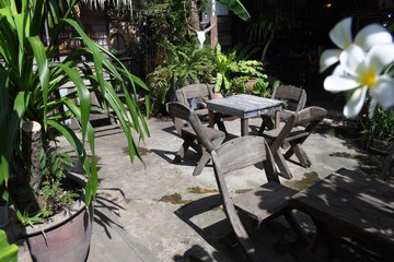 chair in the garden