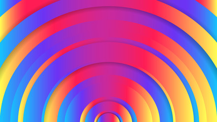 Minimal design background. Colorful halftone gradients. Future and creative geometric circle patterns wallpaper. Trendy gradient shapes composition