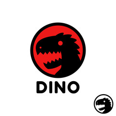 Dinosaur T-rex head logo design inspiration