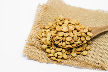 raw coffee beans