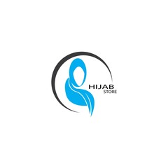Hijab logo vector illutration template