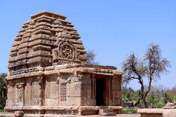Fototapeta premium Jambulingeshwara temple in UNESCO World Heritage site, Pattadakal, Karnataka, INDIA