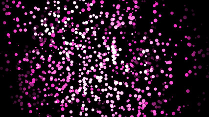 Fototapeta na wymiar Glitter confetti textured isolated on black