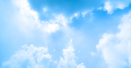 blue sky with beautiful natural white clouds