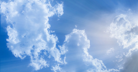 blue sky with beautiful natural white clouds