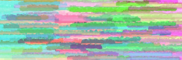 horizontal mosaic lines background graphic with dark sea green, baby pink and sky blue colors
